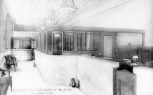 Interior of State Bank of Orlando & Trust, Co.